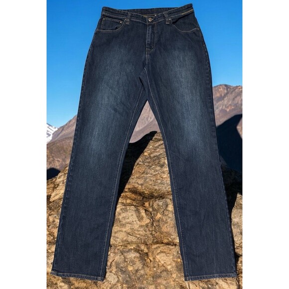 Marmot Jeans Mens 34x34 Dark Wash Straight Leg Denim Pants Outdoor Classic - Picture 1 of 5